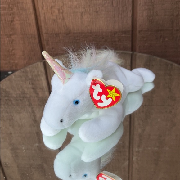Plush 1993 Mystic Beanie Baby 93 Ty Mystic The Unicorn “Soft Hair